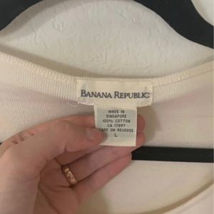 Banana Republic Large White Long Sleeve Shirt